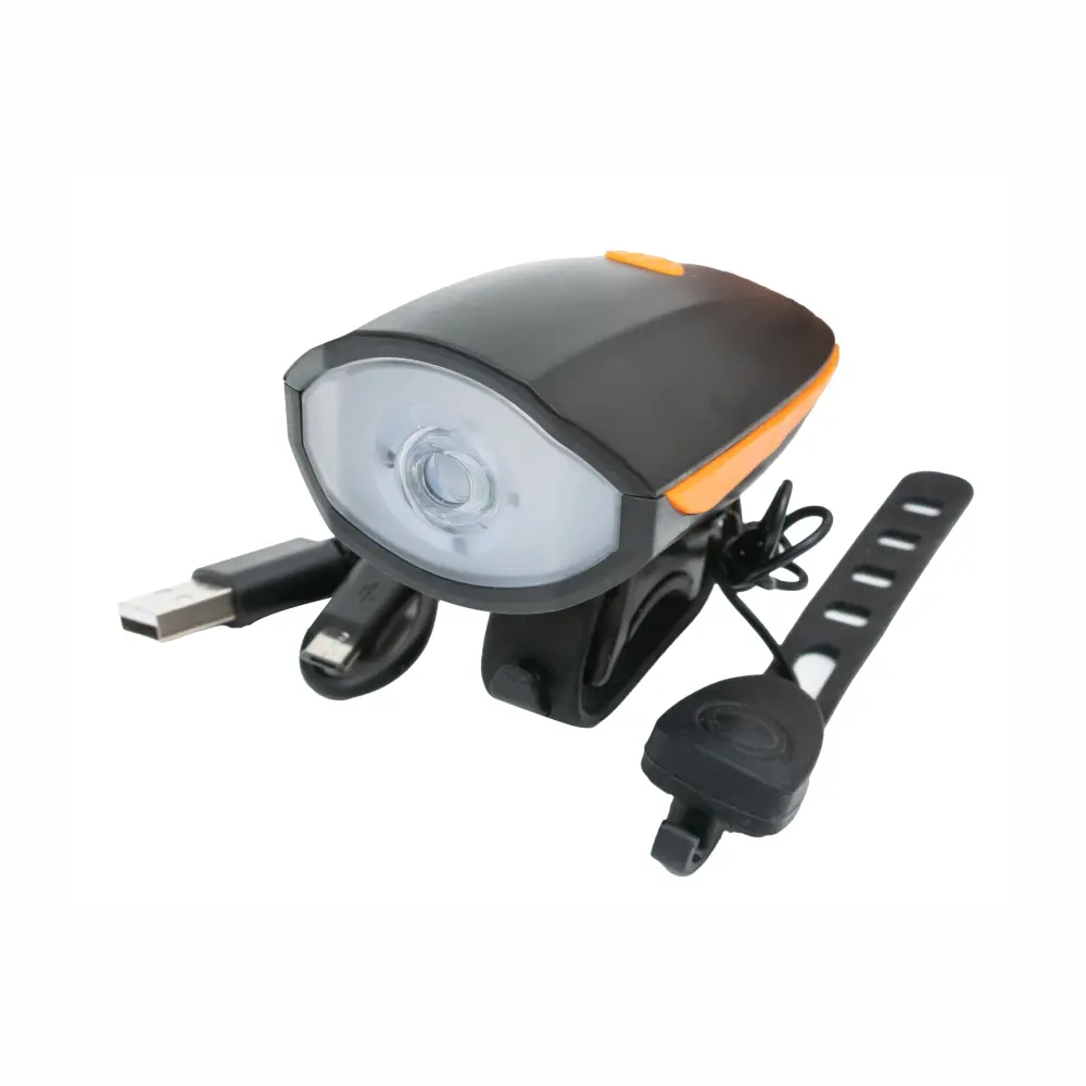 Rechargeable Bicycle Light 45 Lumens with Horn